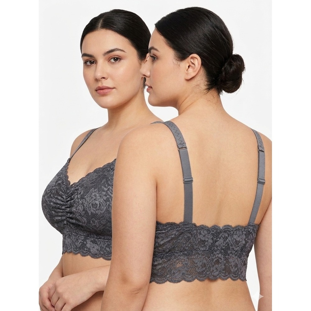NWT Cosabella Bralette Small Anthracite Never Say Never Ultra Curvy Sweetie
